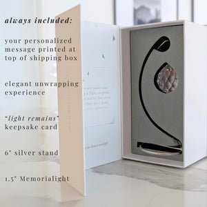 Tabletop Memorialight with Stand